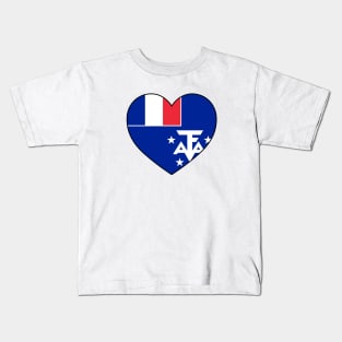 Heart - French Southern Territories _110 Kids T-Shirt